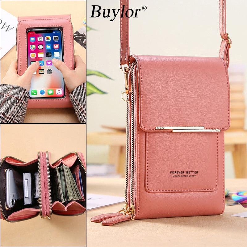 Buylor Soft Leather Crossbody Shoulder Bag