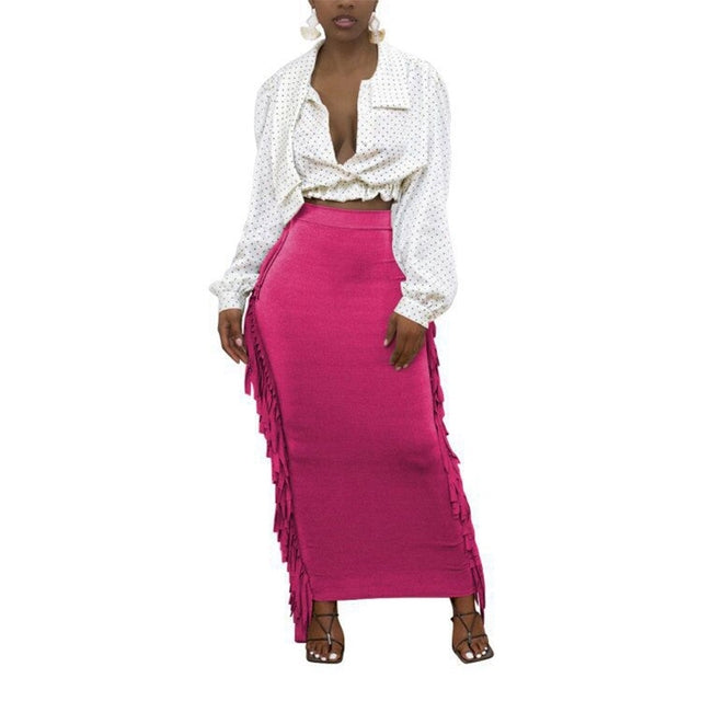 Tassel Long Skirt