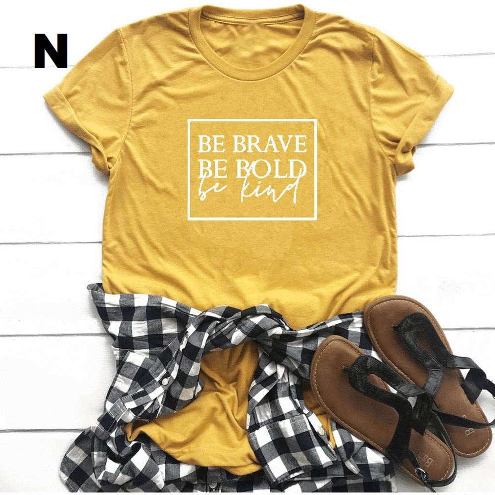 Be brave, bold be Christian women t-shirt