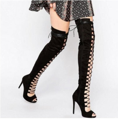 Women Over The Knee High Boots Winter Shoes