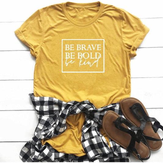 Be brave, bold be Christian women t-shirt