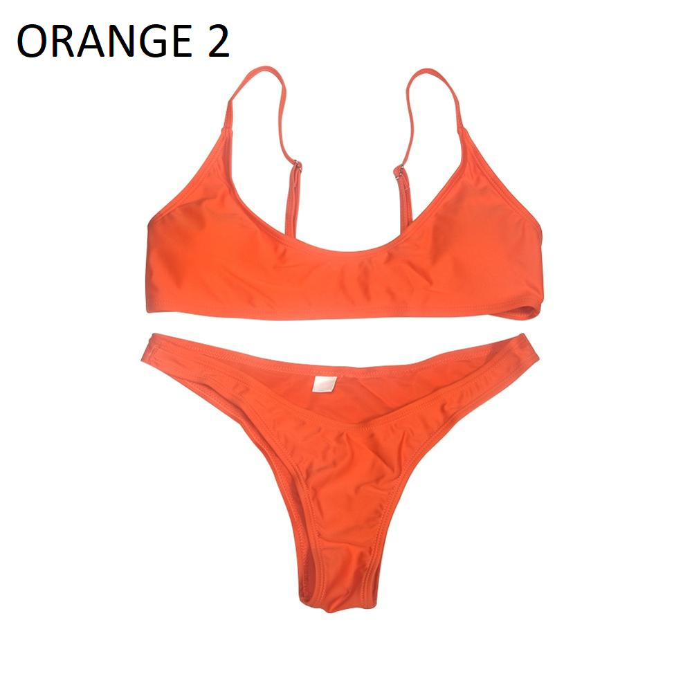 2019 new summer solid bikini set for women