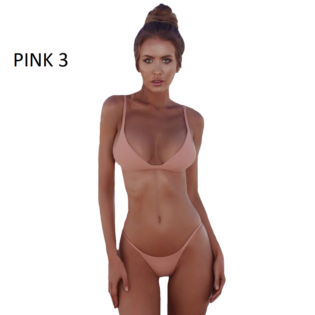 2019 new summer solid bikini set for women