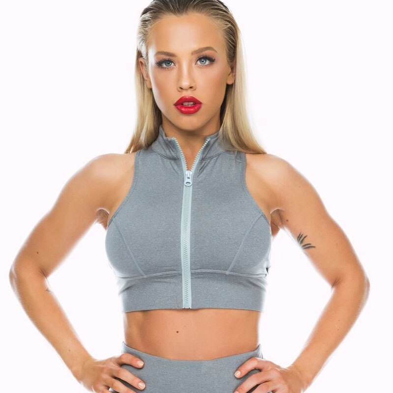 GXQIL 2020 Sport Top Women Breathable Yoga Gym Top Woman Comfortable Fitness Sports Tops Jogging Running Sports Bra Vest White