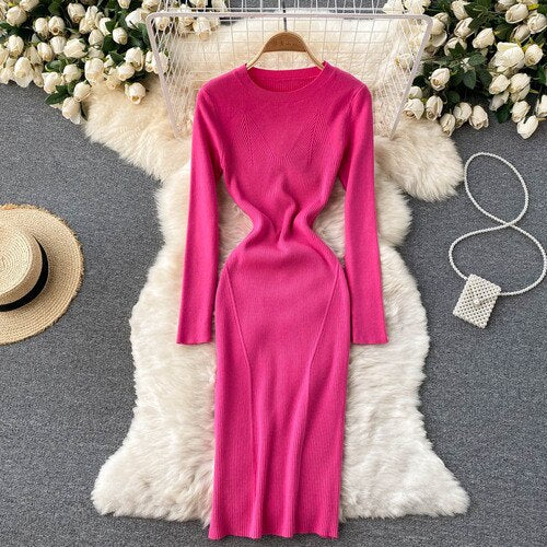 Tight Stretch knitted Dress For Women