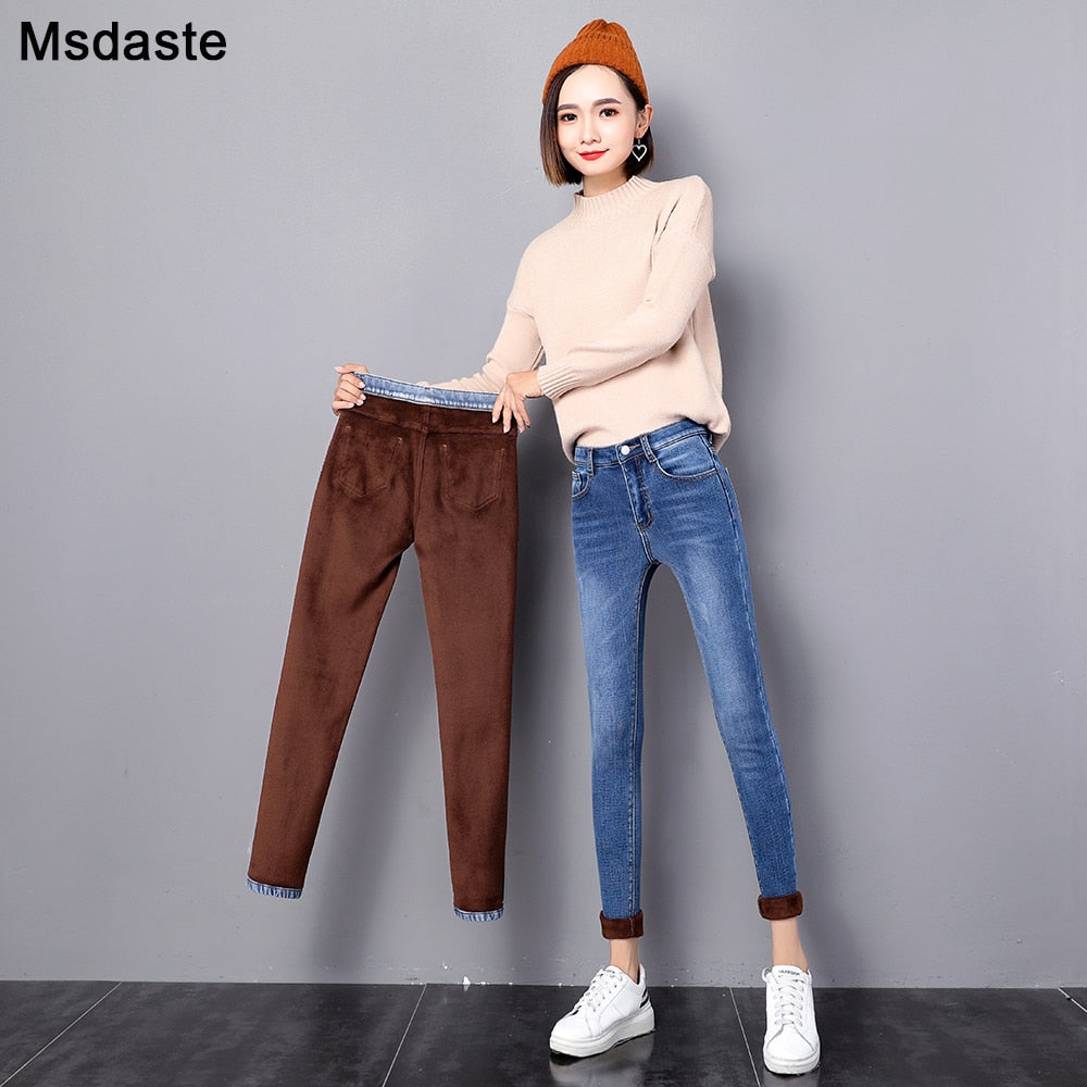 Warm Jean Pants For Women