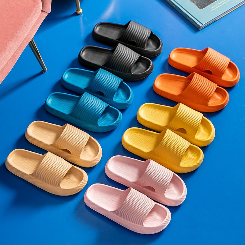 Women Thick Platform Slippers Summer Beach Anti-slip Shoes