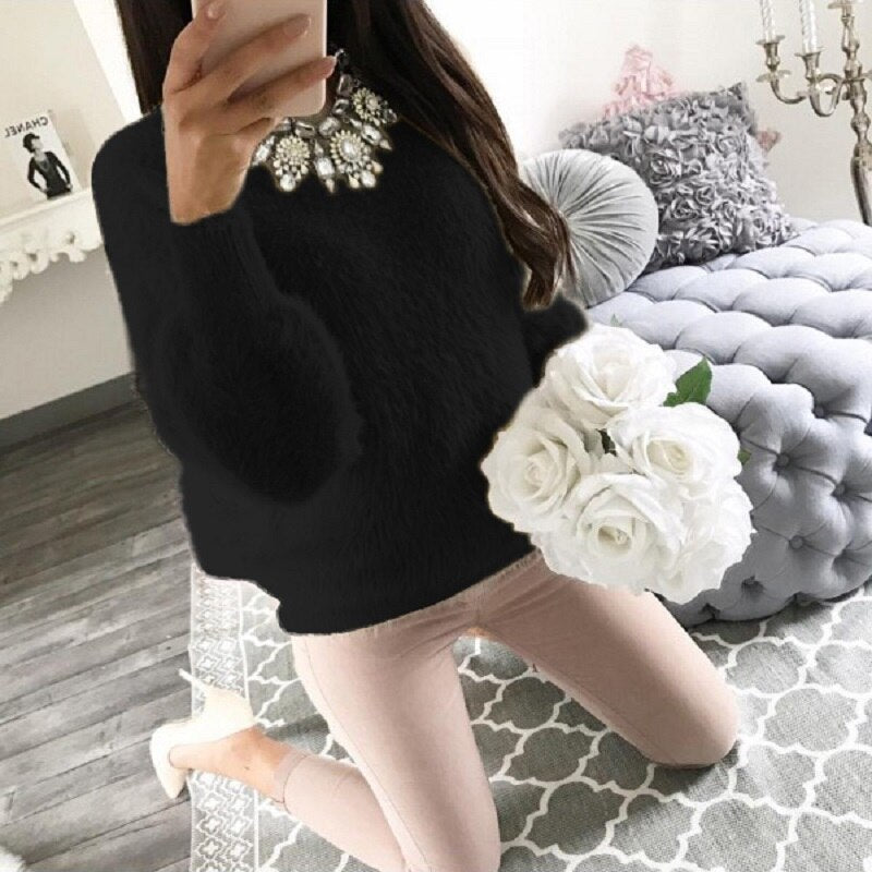 Women Fleece Warm Autumn Winter Sweater