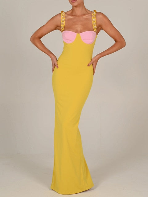 Elegant Strapless Sexy Maxi Dress