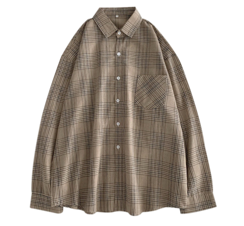 Women Shirt Plaid Female Oversize Blouse