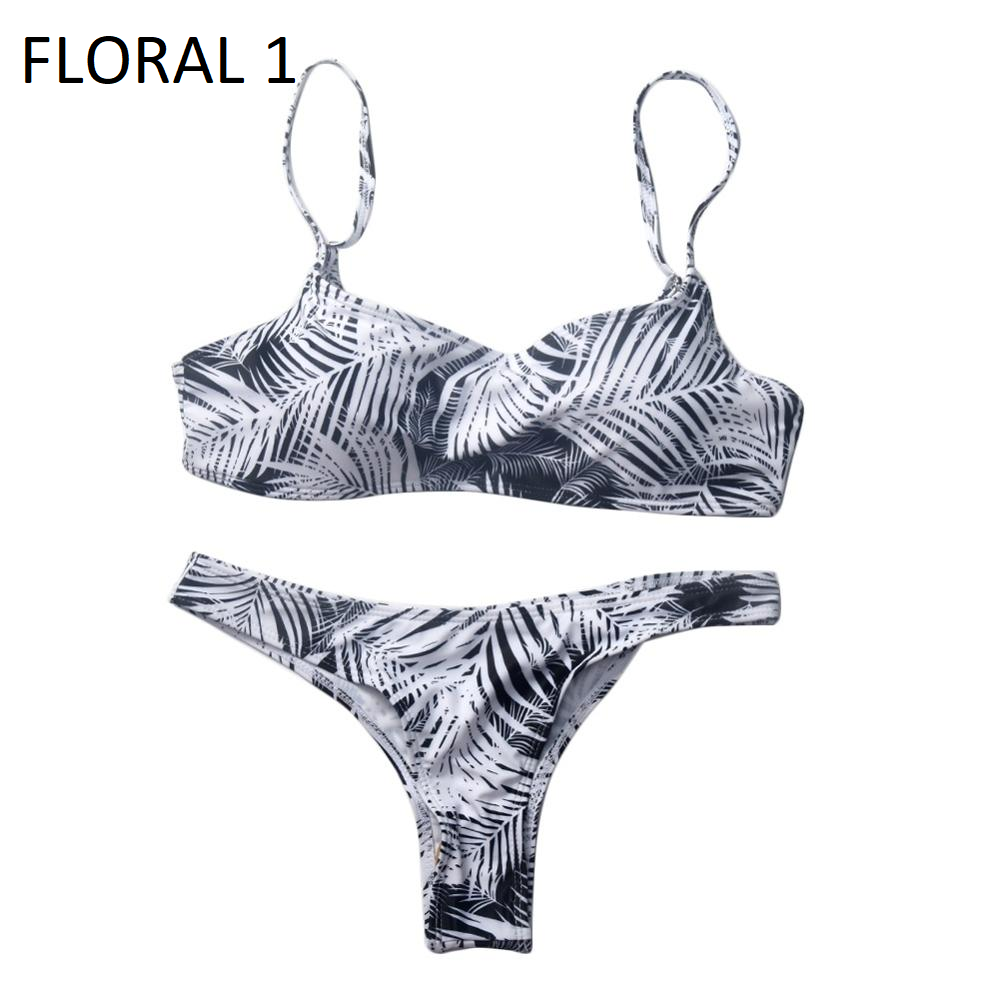 2019 new summer solid bikini set for women