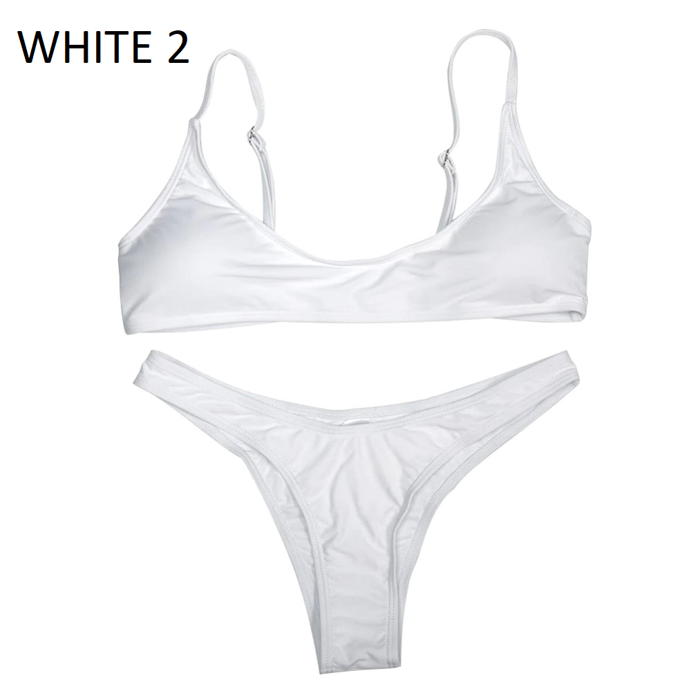 2019 new summer solid bikini set for women