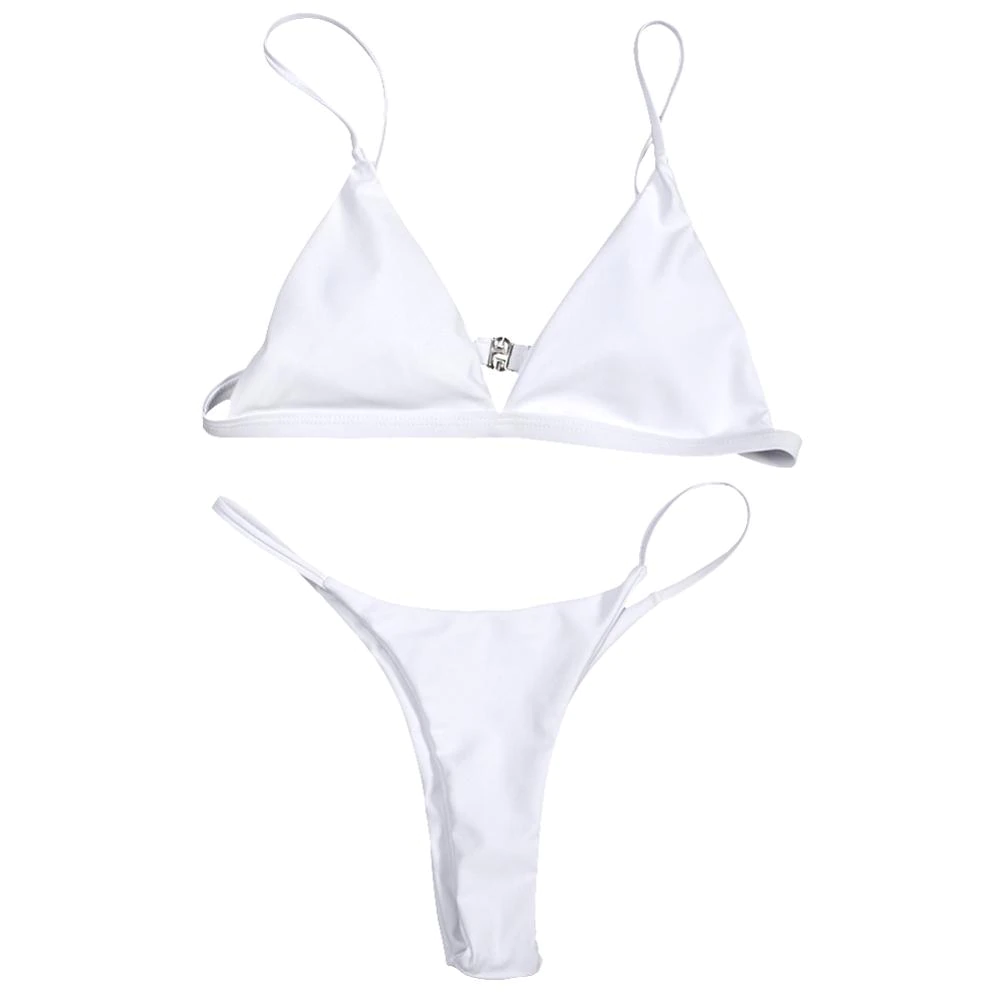 2019 new summer solid bikini set for women