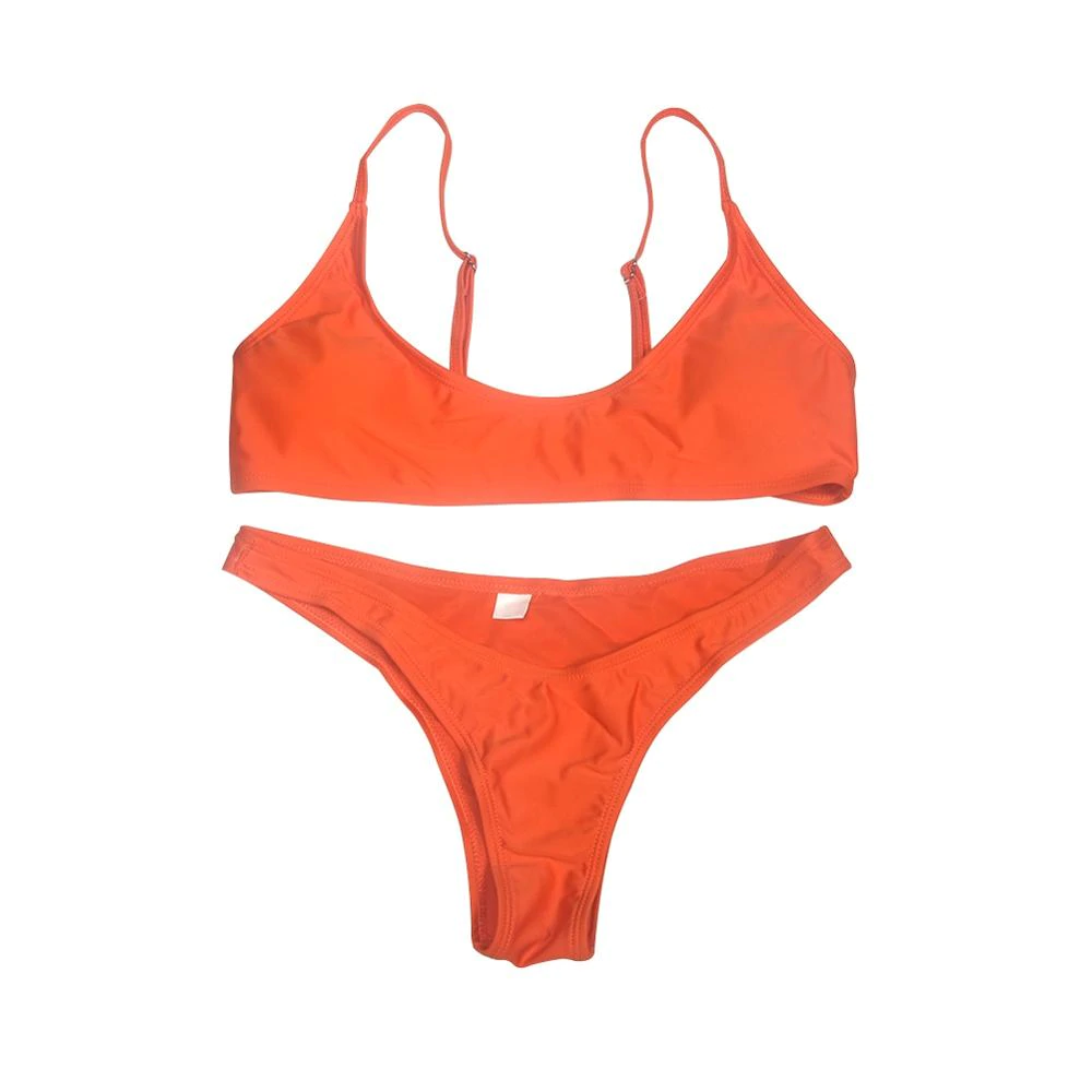 2019 new summer solid bikini set for women