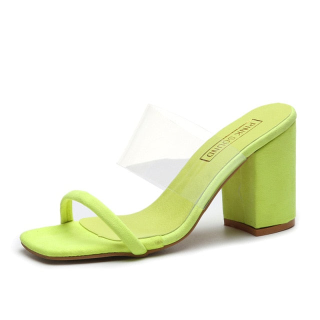 Women Transparent PVC Sandals