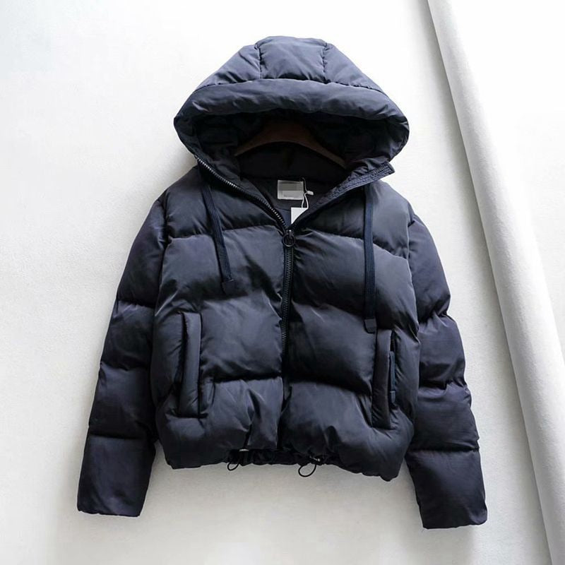 Cotton Padded Jacket Winter Hooded Parkas Women Casual Puffer Jacket