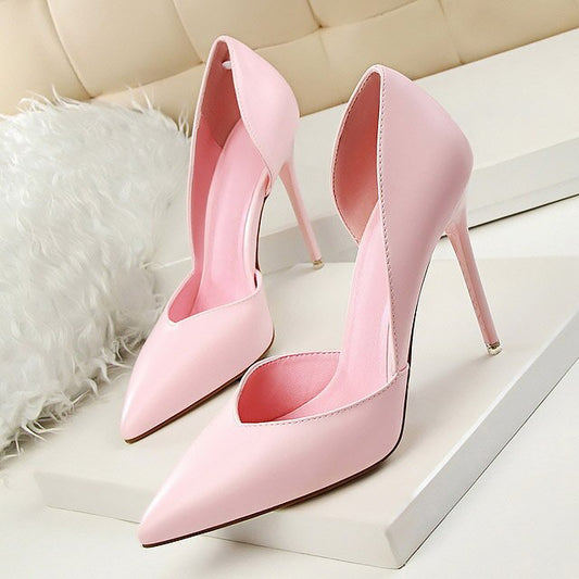 Women pumps 2021 pointed hollow shallow mouth wedding shoes