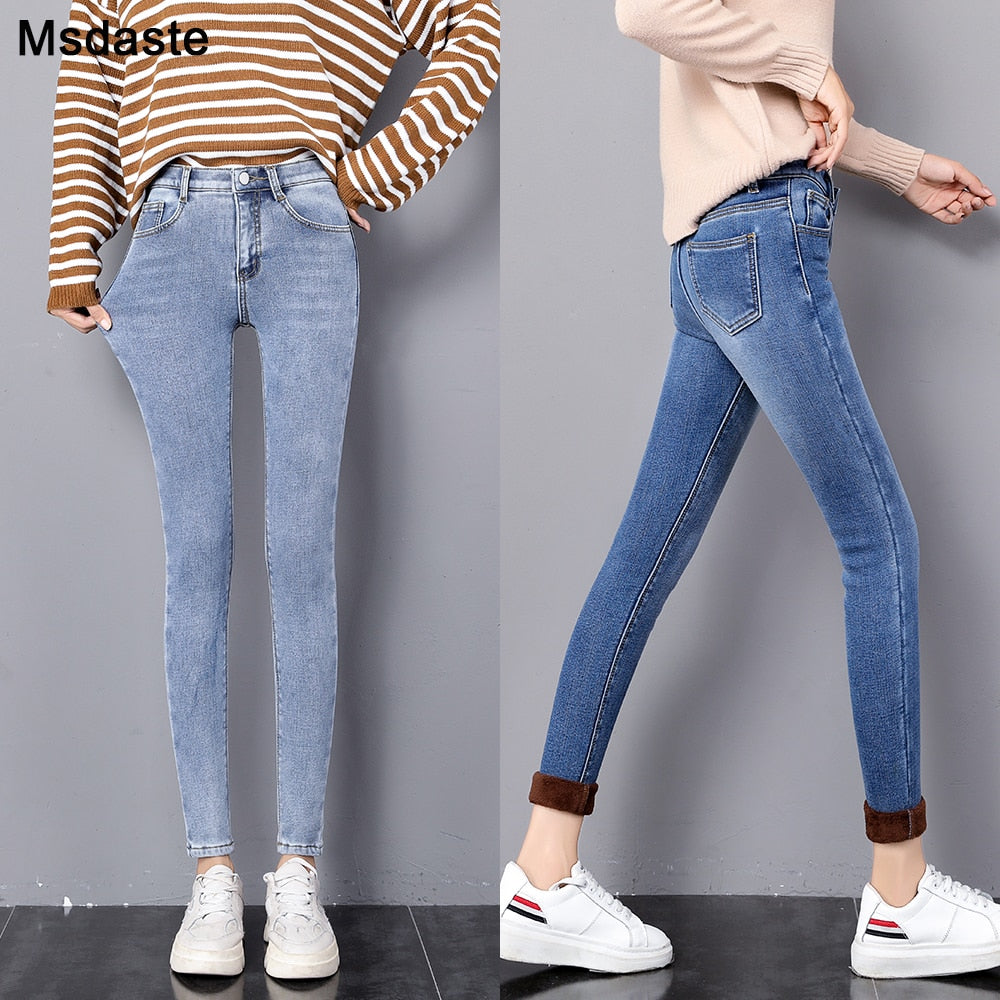 Warm Jean Pants For Women